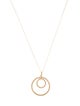 Necklace 14K Interlocking Circle Pendant Necklace