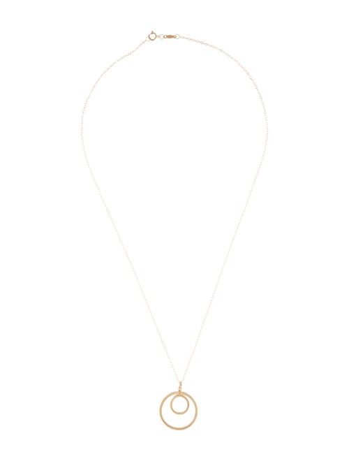 Necklace 14K Interlocking Circle Pendant Necklace