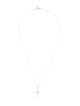 Necklace 10K Diamond Cross Pendant Necklace