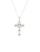 Necklace 14K 1.82ctw Diamond Cross Pendant Necklace