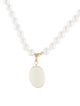 Necklace 14K Pearl & Citrine Pendant Necklace