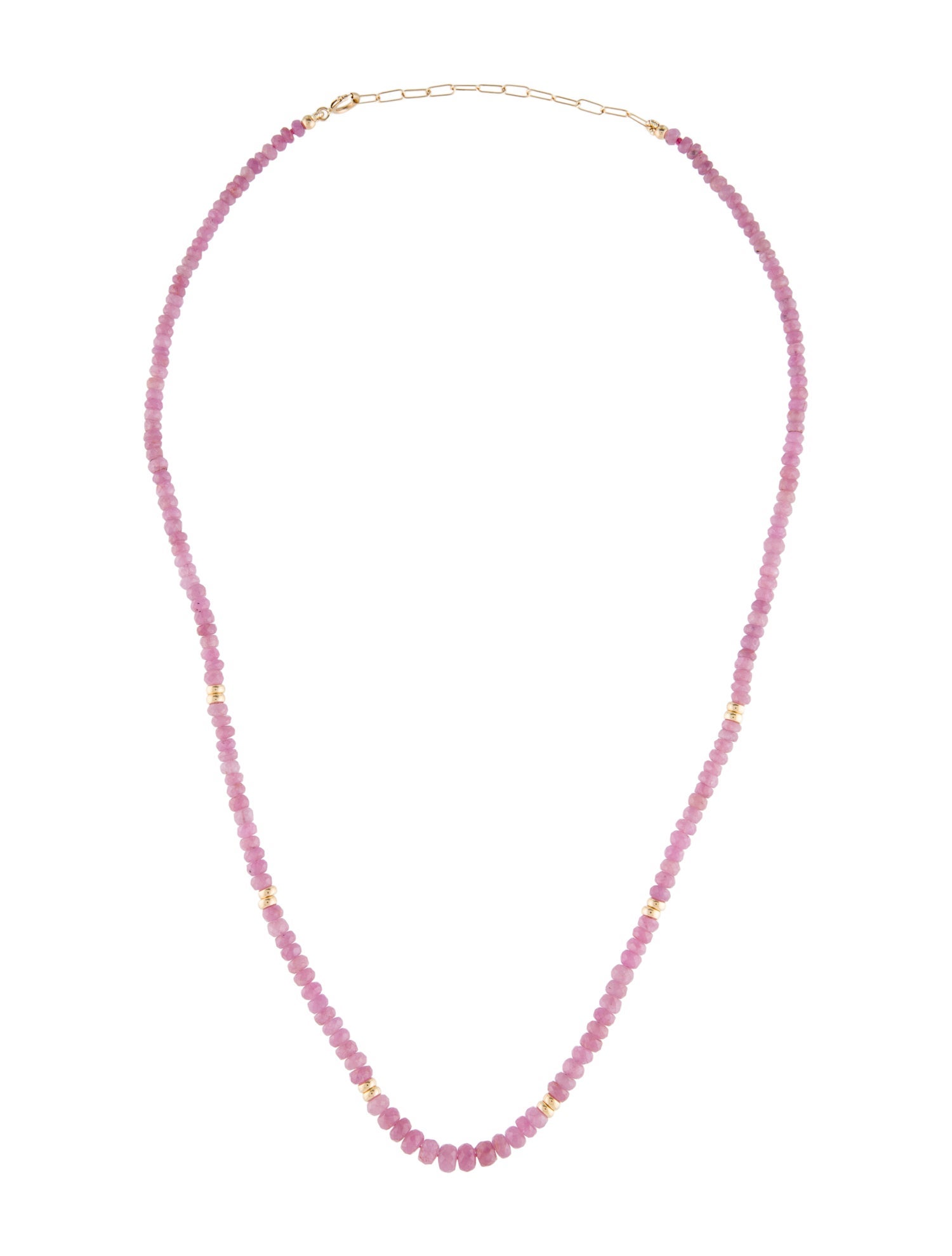 Necklace 18K Sapphire Bead Strand Necklace