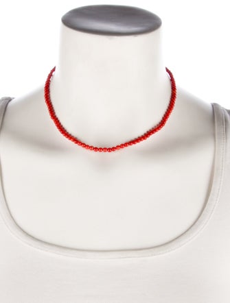 Necklace 18K Coral Beaded Necklace