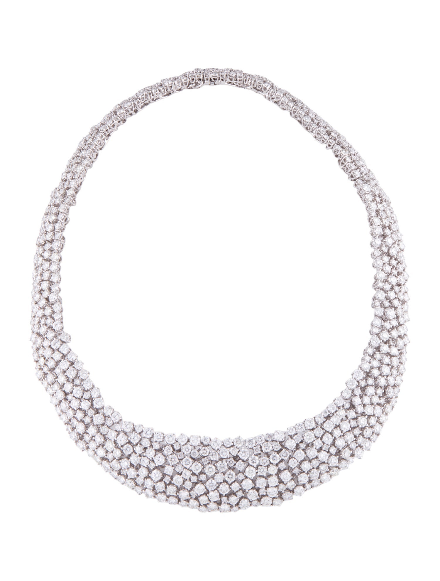 Necklace 18K 46.30ctw Diamond Collar