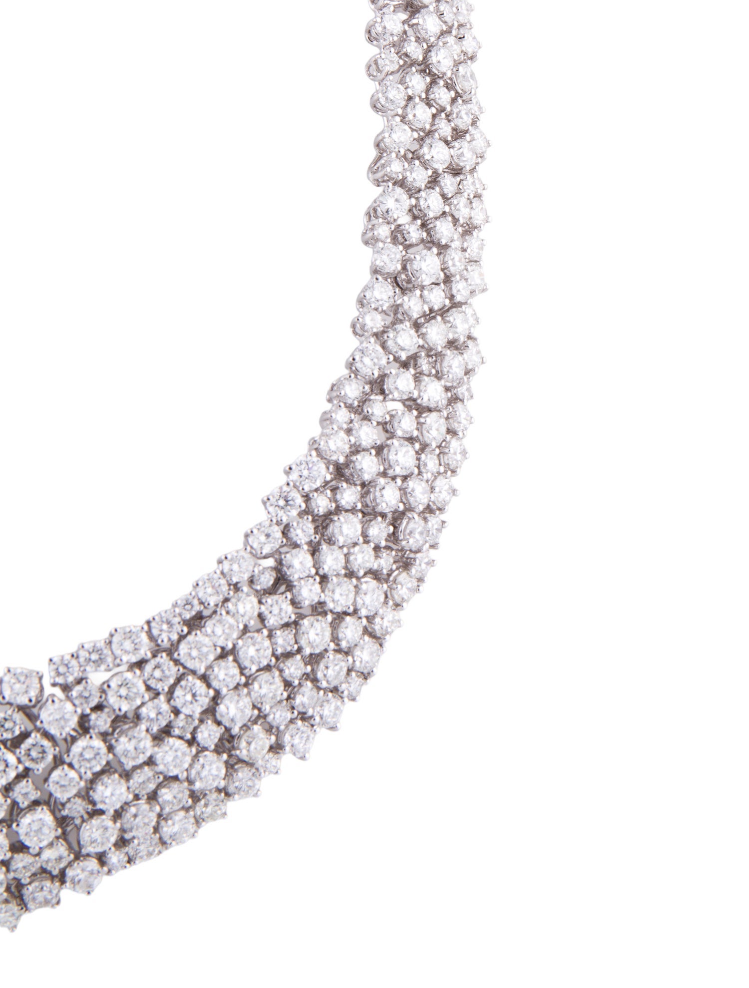 Necklace 18K 46.30ctw Diamond Collar