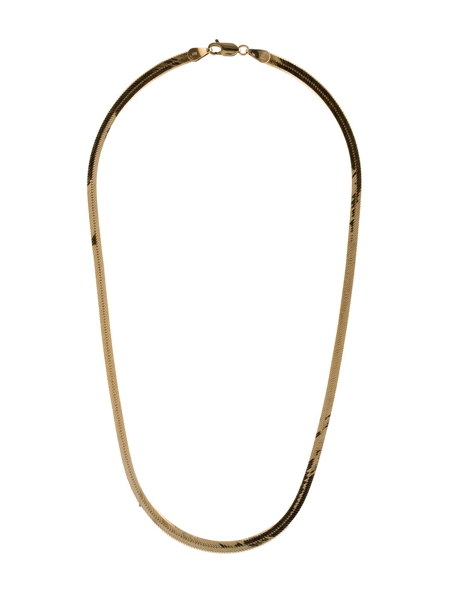 Necklace 14K Herringbone Link Chain