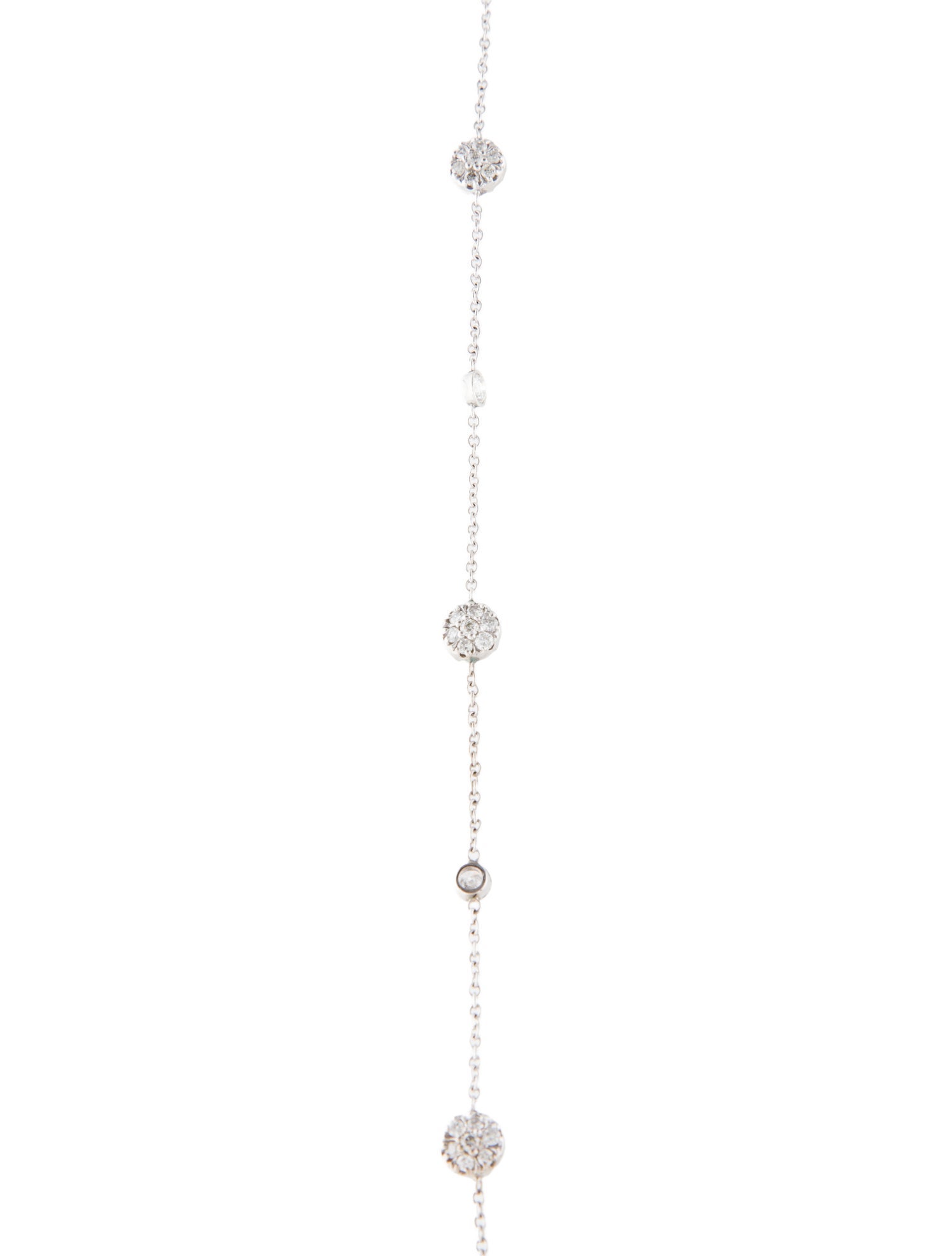 Necklace 14K 3.48ctw Diamond Station