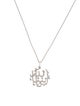 Necklace 18K Diamond Arabic Calligraphy 'Mashallah' Pendant Necklace