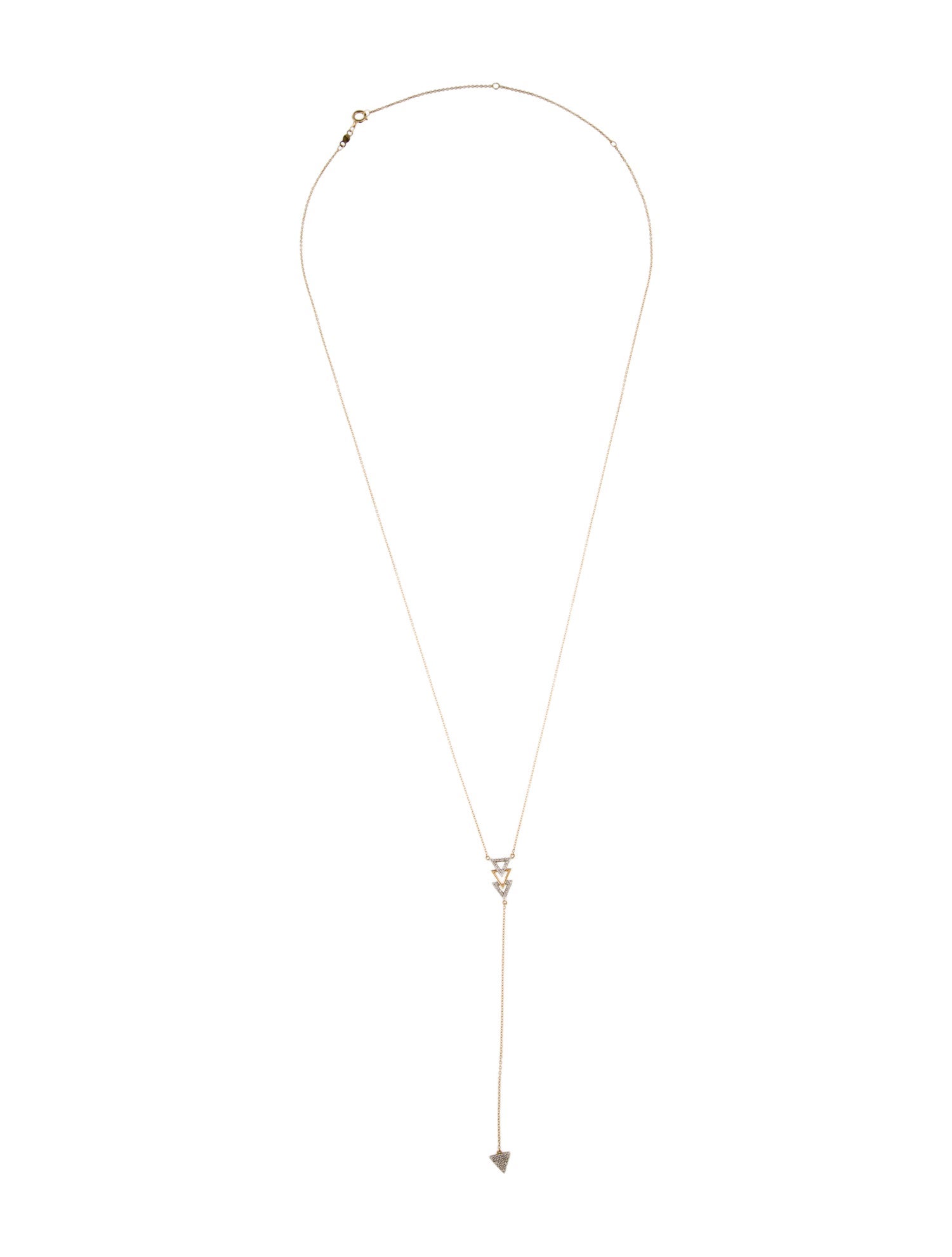 Necklace 14K Diamond Lavalier Necklace