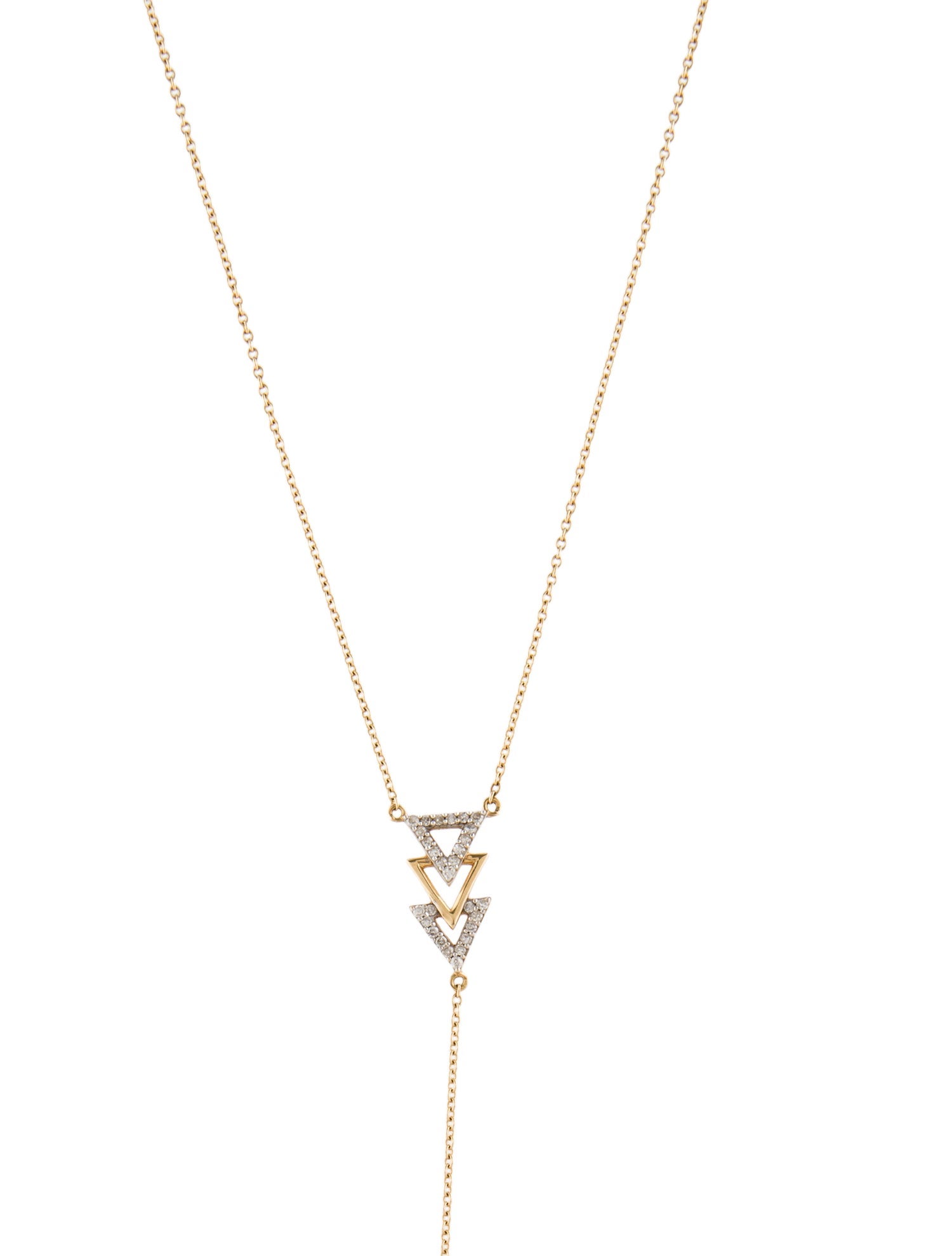 Necklace 14K Diamond Lavalier Necklace