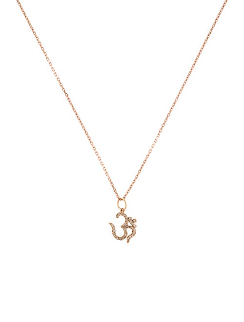 Necklace Diamond 'OM' Pendant Necklace