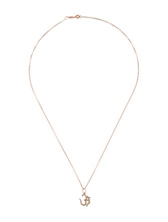 Necklace Diamond 'OM' Pendant Necklace
