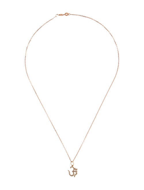 Necklace Diamond 'OM' Pendant Necklace