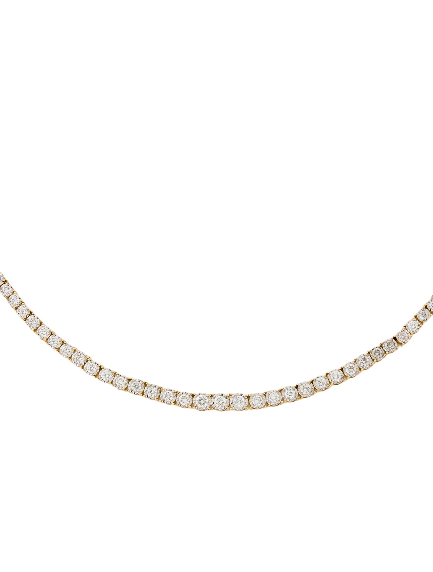 Necklace 18K 1.88ctw Diamond Graduated Collar
