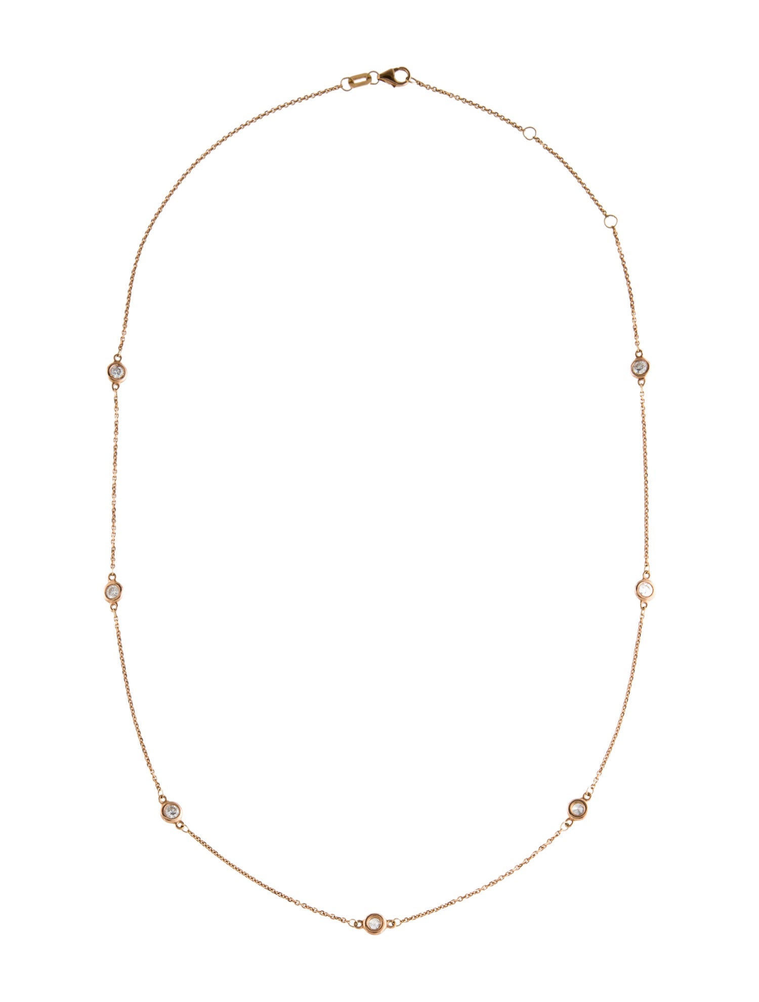 Necklace 14K Diamond Station