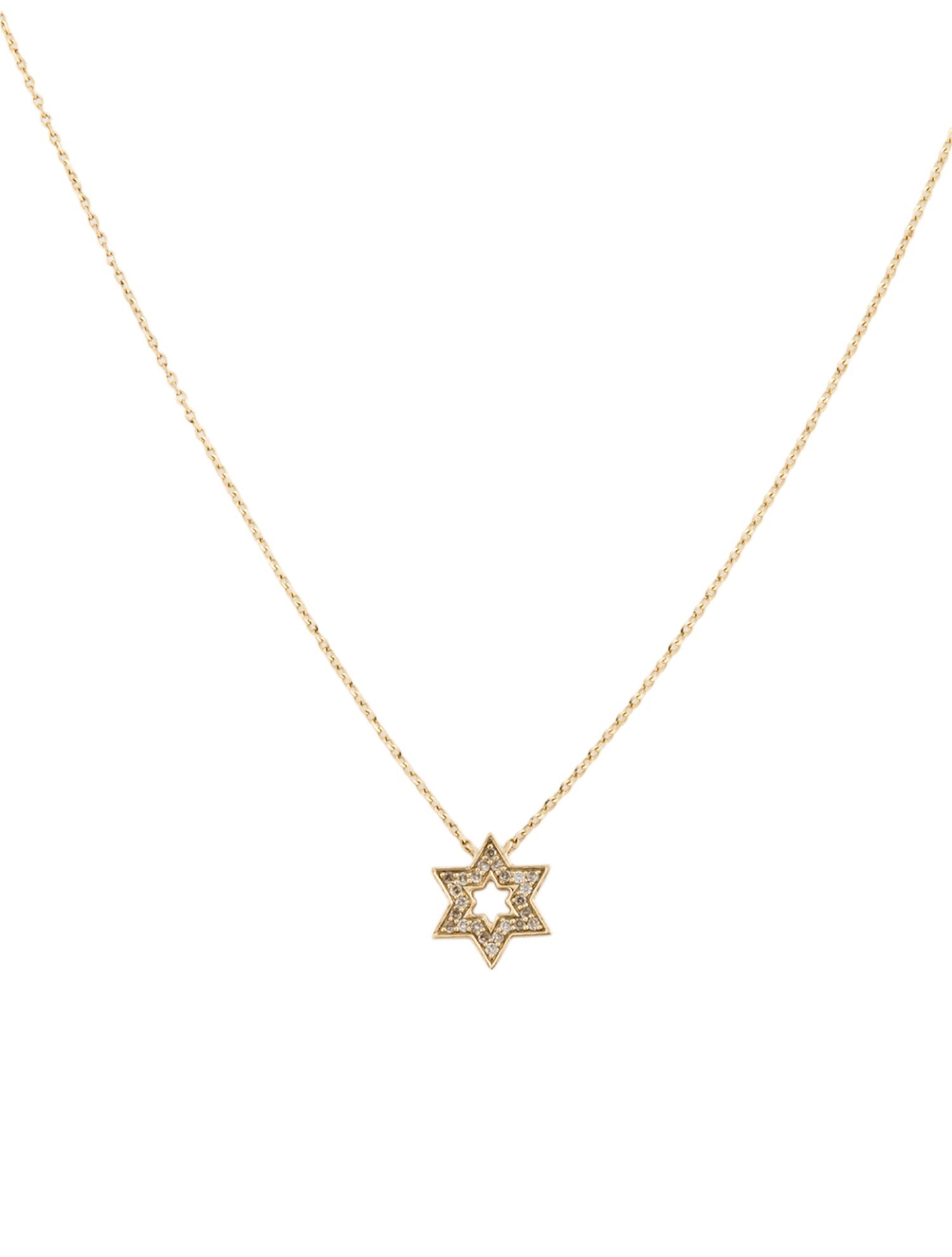Necklace 14K Diamond Star Pendant