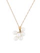 Necklace 18K Pearl Cluster Pendant Necklace