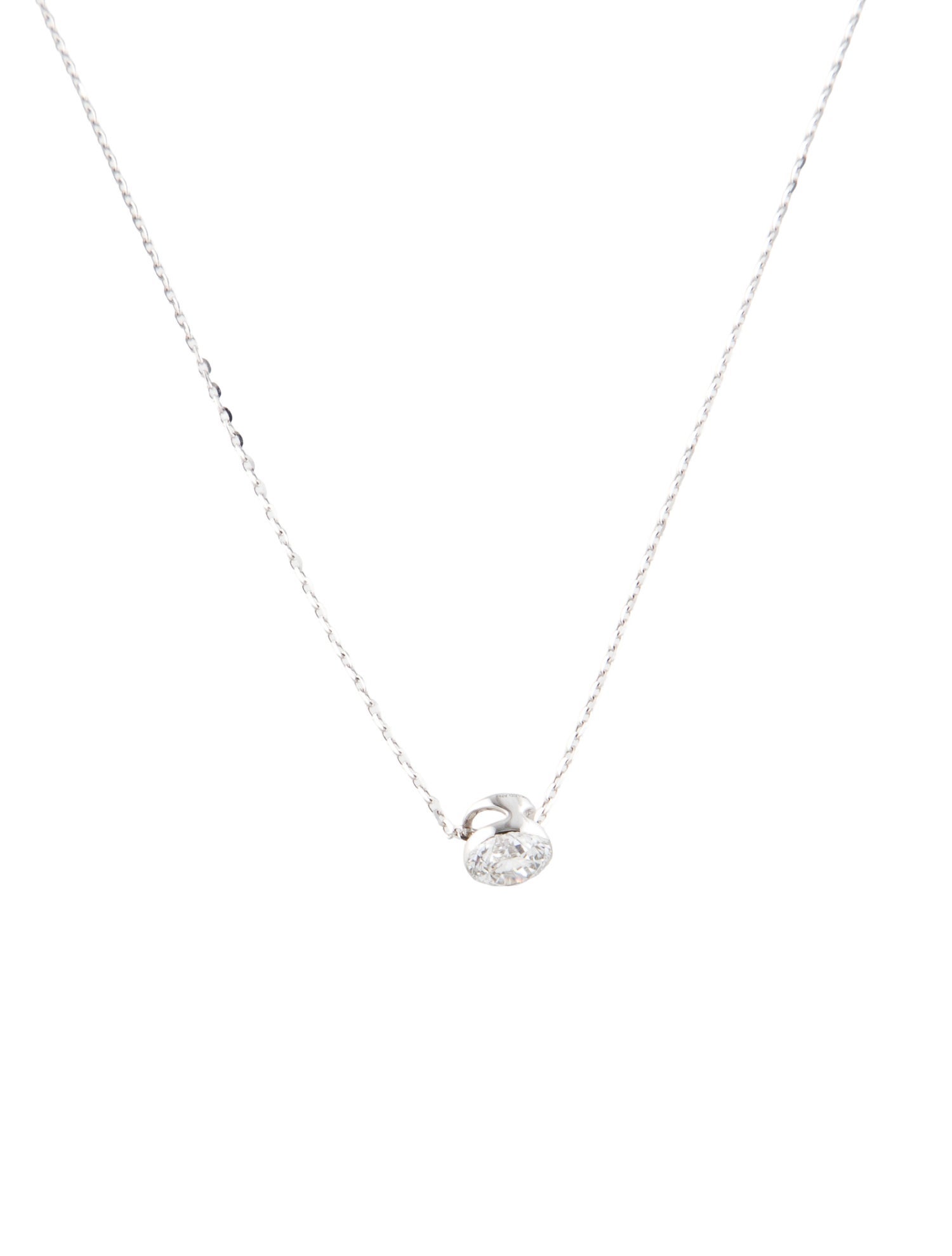 Necklace 14K Lab-Grown Diamond Solitaire Pendant