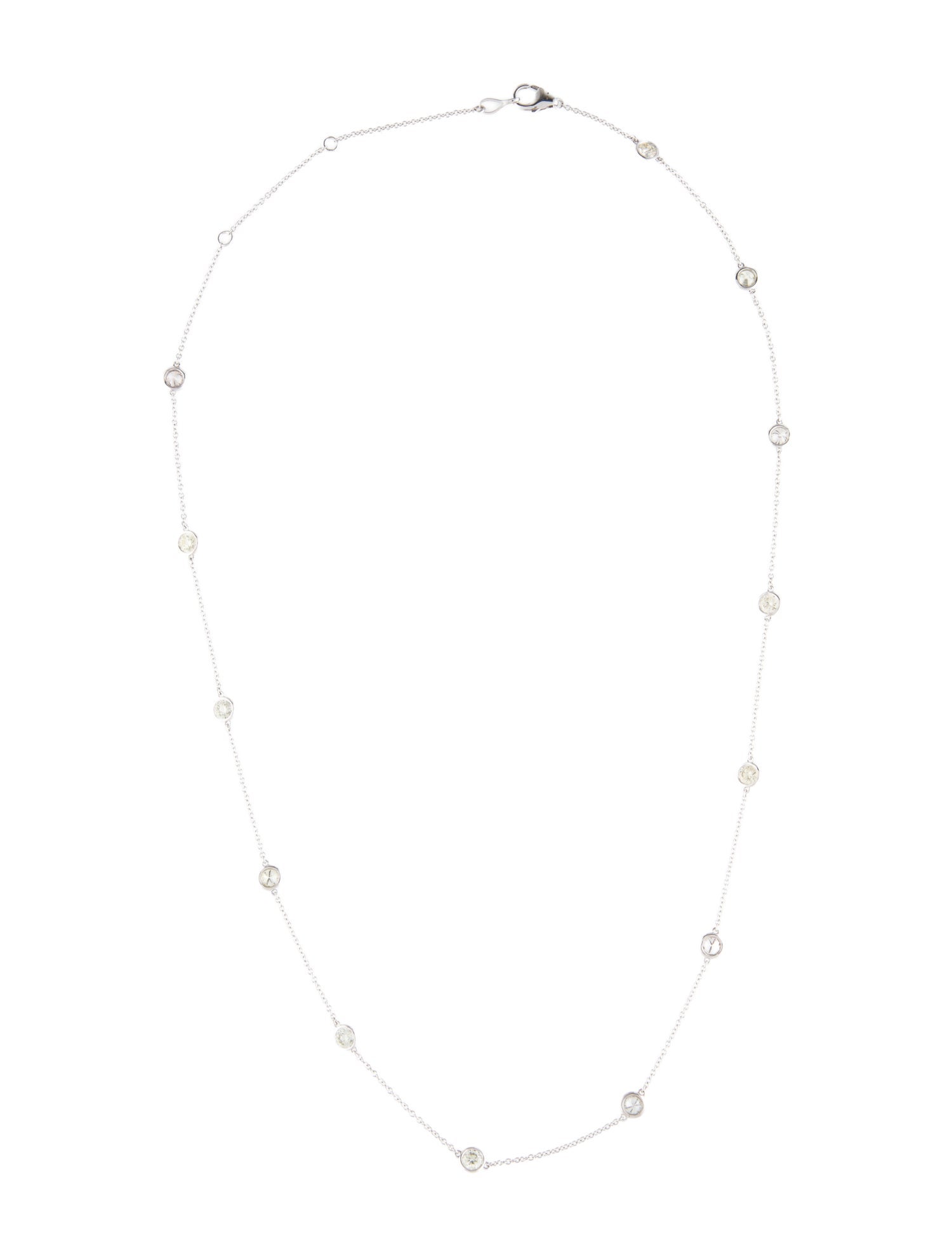 Necklace 14K 2.00ctw Diamond Station