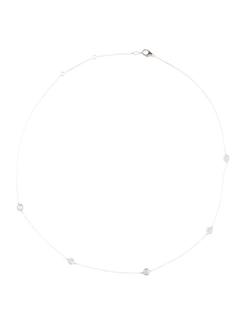 Necklace 14K 1.04ctw Diamond Station Necklace