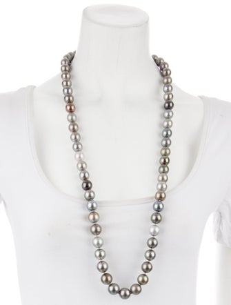 Necklace 18K Pearl & 2.79ctw Diamond Strand Necklace
