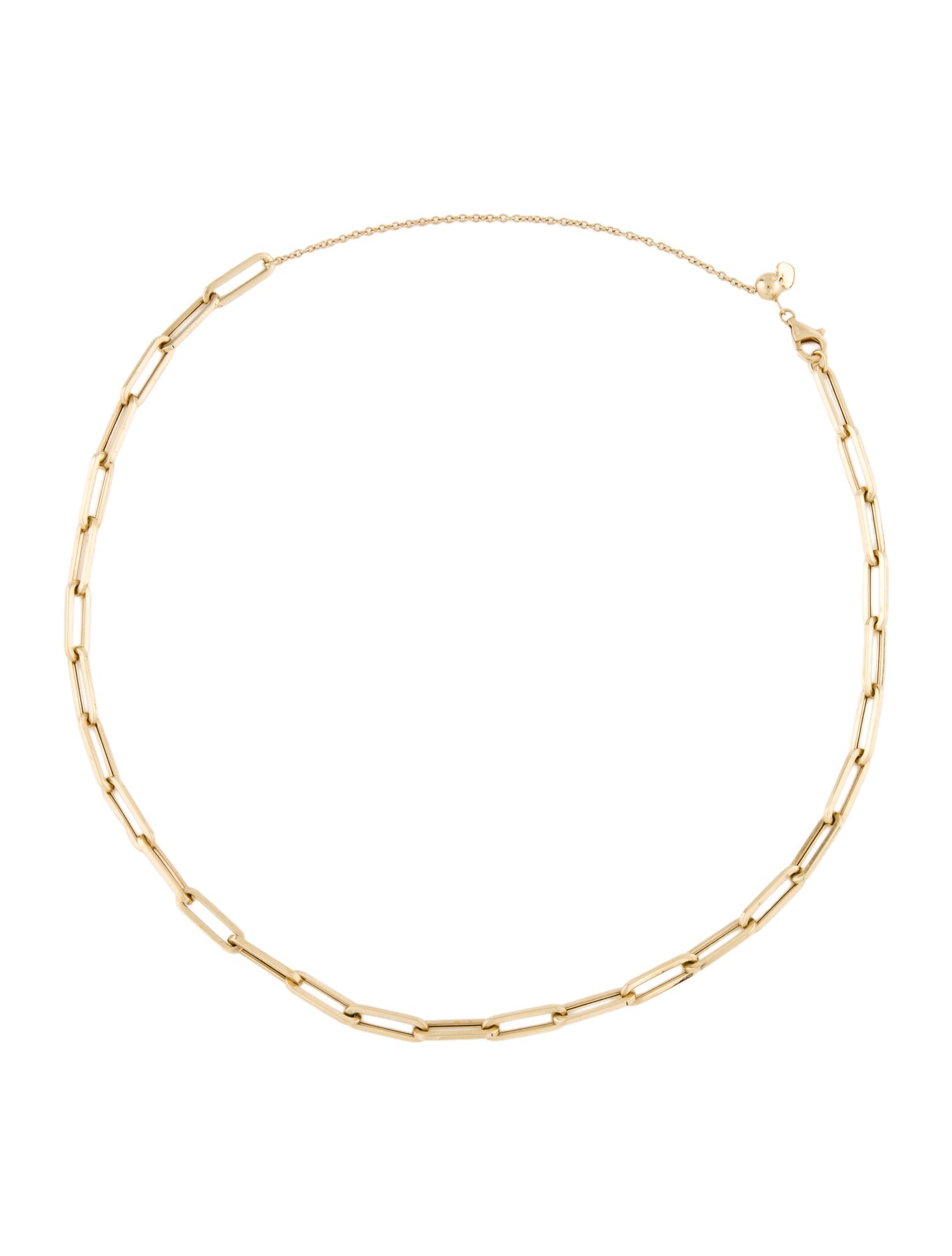 Necklace 14K Paperclip Link Choker