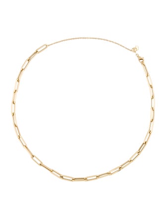 Necklace 14K Paperclip Link Choker Necklace