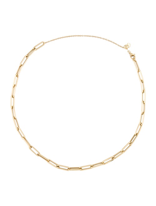 Necklace 14K Paperclip Link Choker Necklace