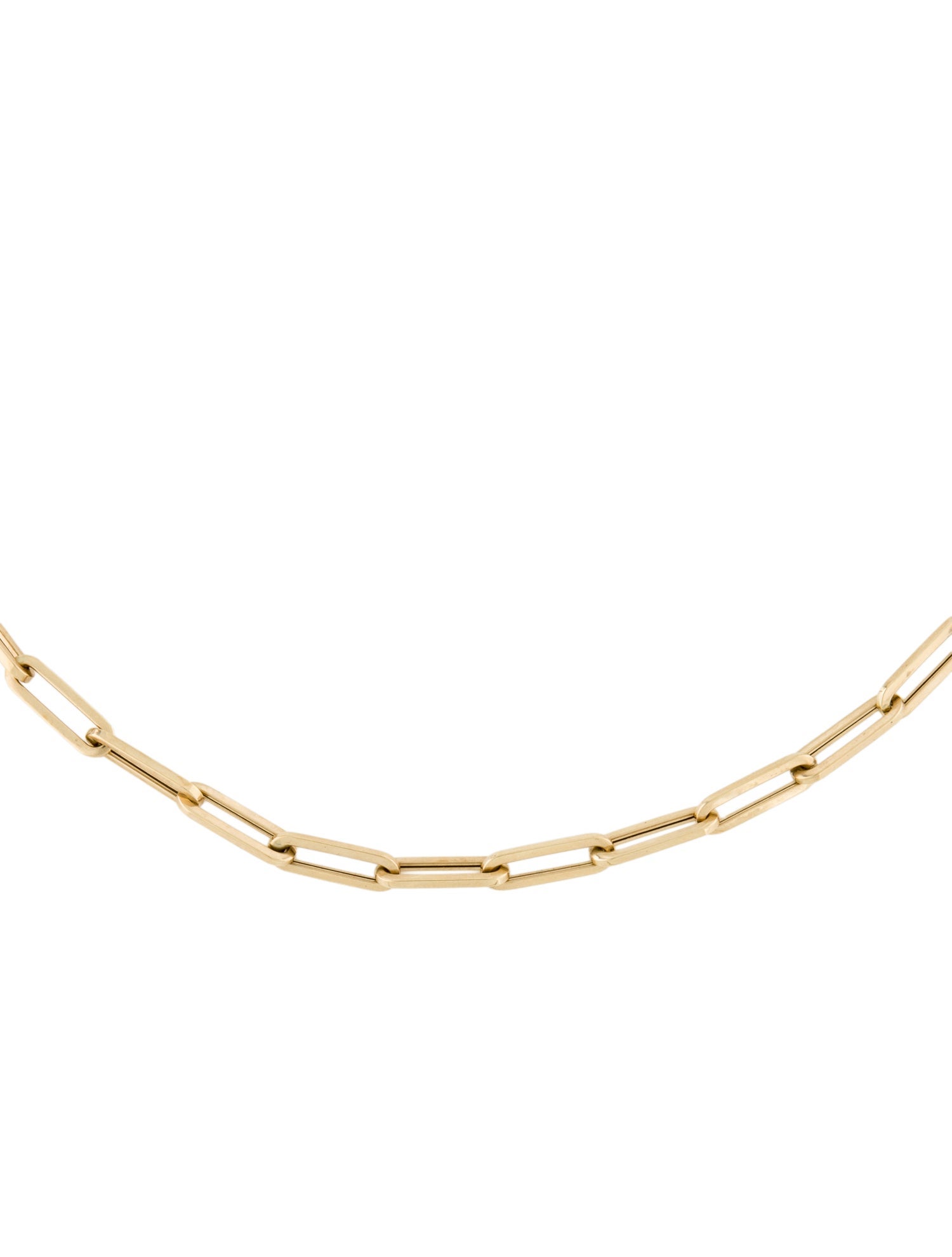 Necklace 14K Paperclip Link Choker