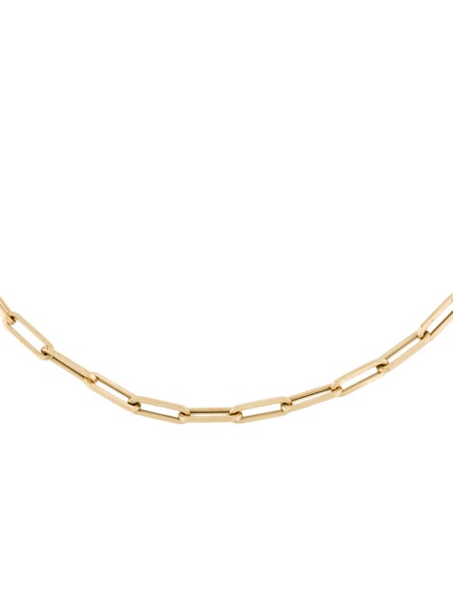Necklace 14K Paperclip Link Choker Necklace