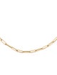 Necklace 14K Paperclip Link Choker Necklace