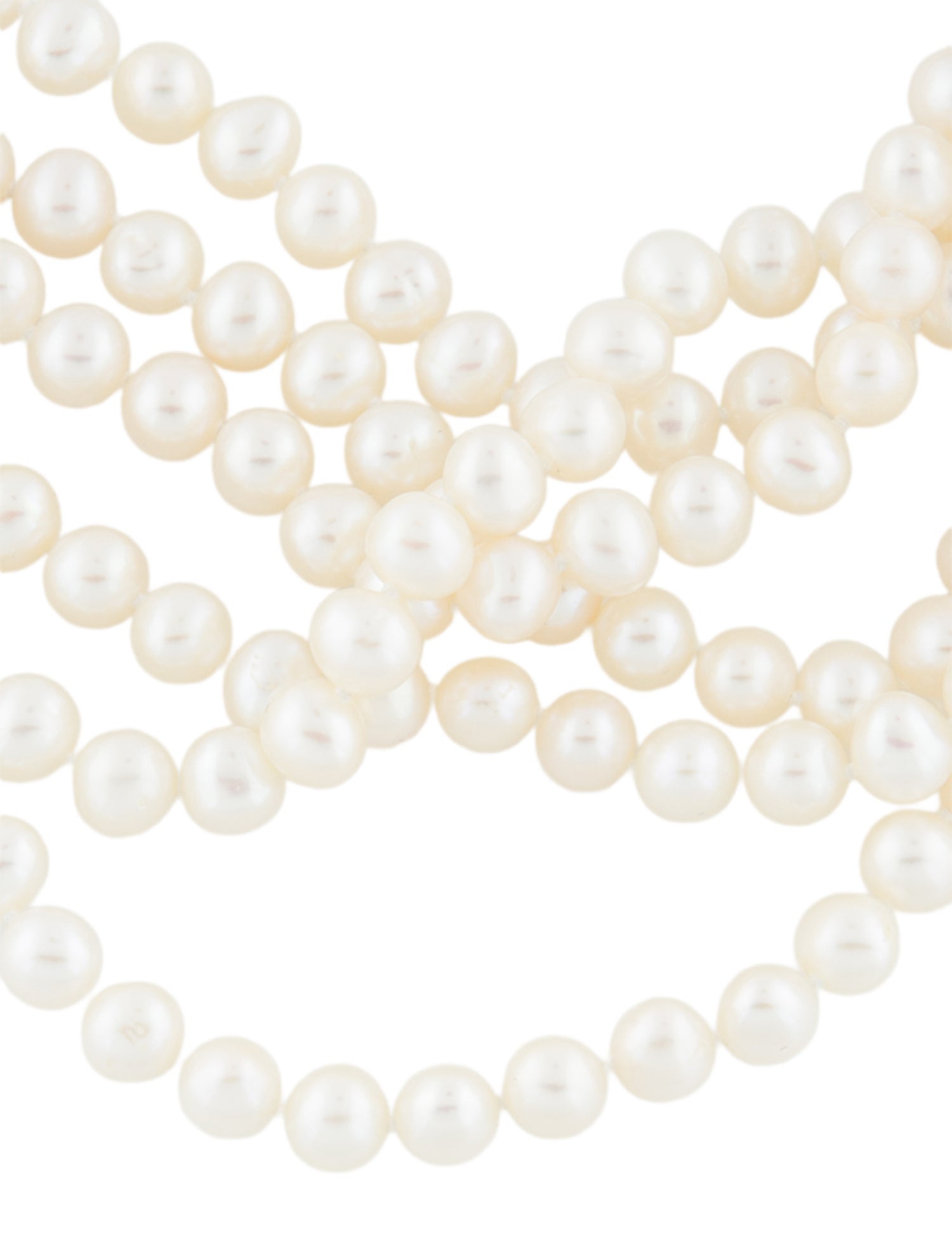 Necklace 14K Dyed Pearl Multistrand