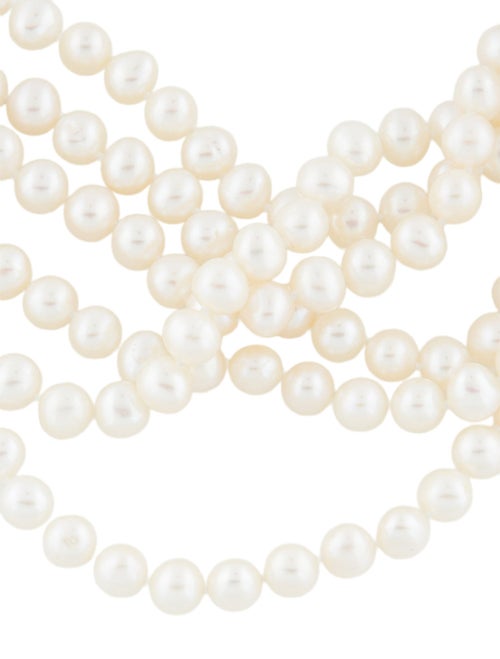 Necklace 14K Dyed Pearl Multistrand Necklace