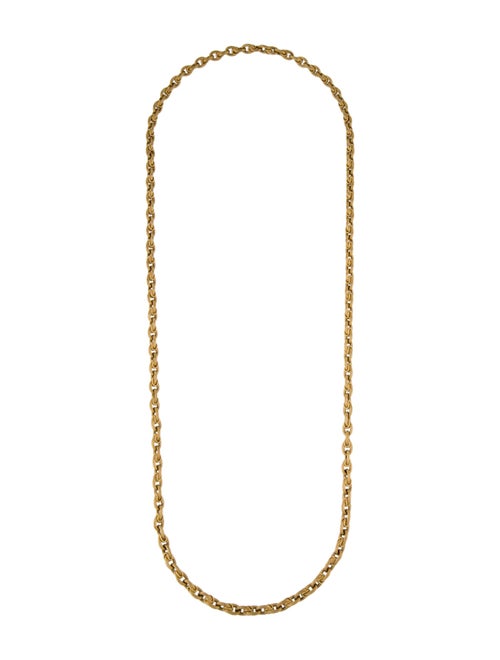 Necklace 14K Fancy Link Long Chain Necklace