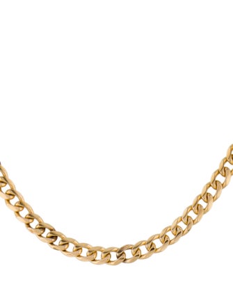 Necklace 18K Curb Chain Necklace