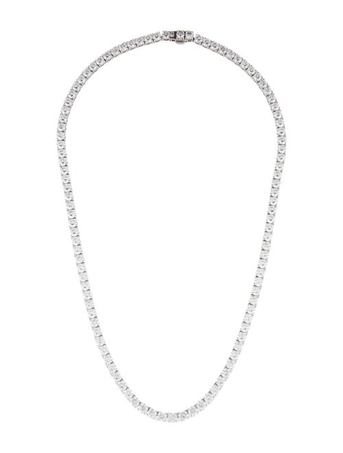 Necklace 14K 28.92ctw Lab-Grown Diamond Collar Necklace