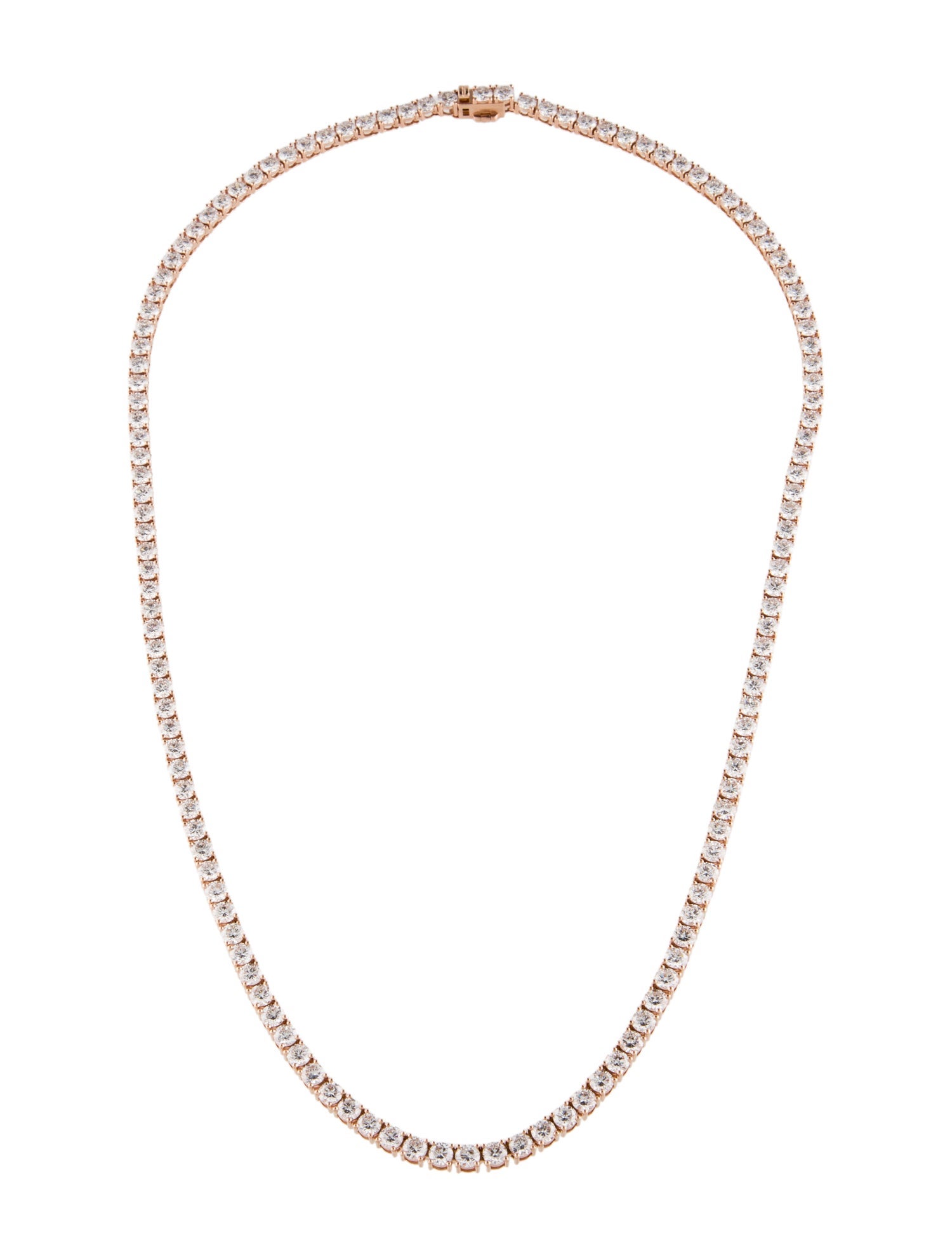 Necklace 14K 17.43ctw Lab-Grown Diamond Tennis