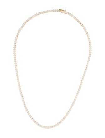 Necklace 14K 9.29ctw Lab-Grown Diamond Tennis Necklace