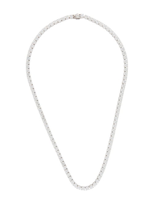 Necklace 14K 25.21ctw Lab-Grown Diamond Tennis Necklace