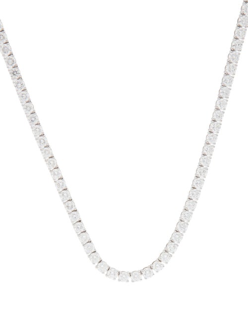 Necklace 14K 25.21ctw Lab-Grown Diamond Tennis Necklace
