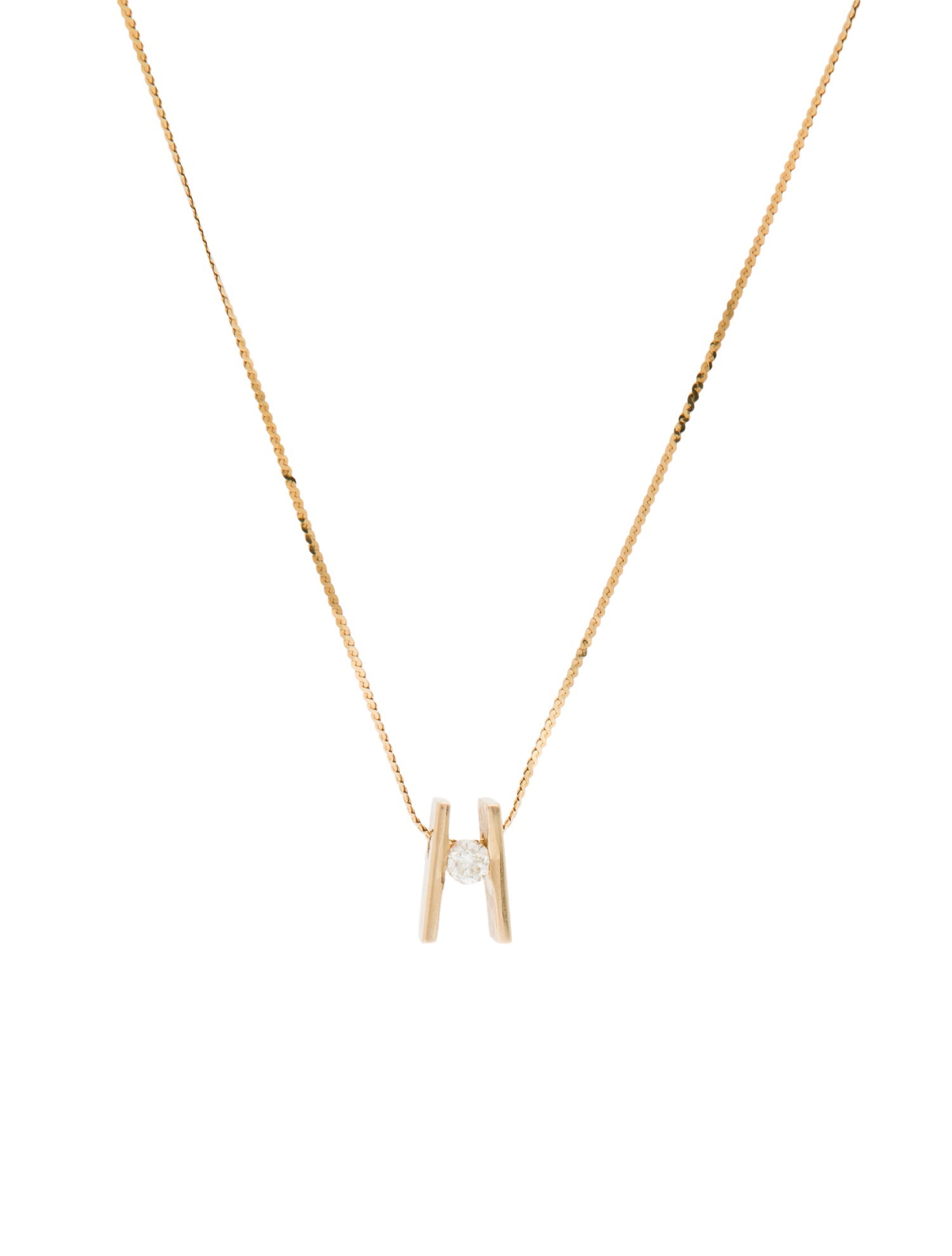 Necklace 14K Diamond Pendant