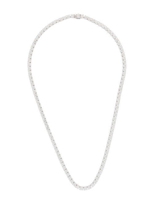 Necklace 14K 22.92ctw Lab-Grown Diamond Tennis Necklace