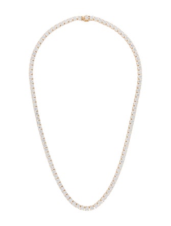 Necklace  14K 25.27ctw Lab-Grown Diamond Tennis Necklace