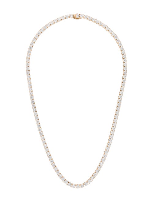 Necklace 14K 25.27ctw Lab-Grown Diamond Tennis Necklace