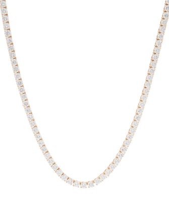 Necklace 14K 25.27ctw Lab-Grown Diamond Tennis Necklace