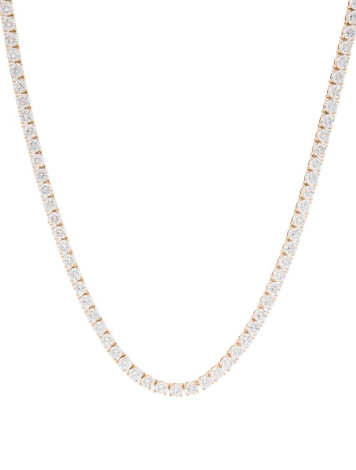 Necklace 14K 25.27ctw Lab-Grown Diamond Tennis Necklace