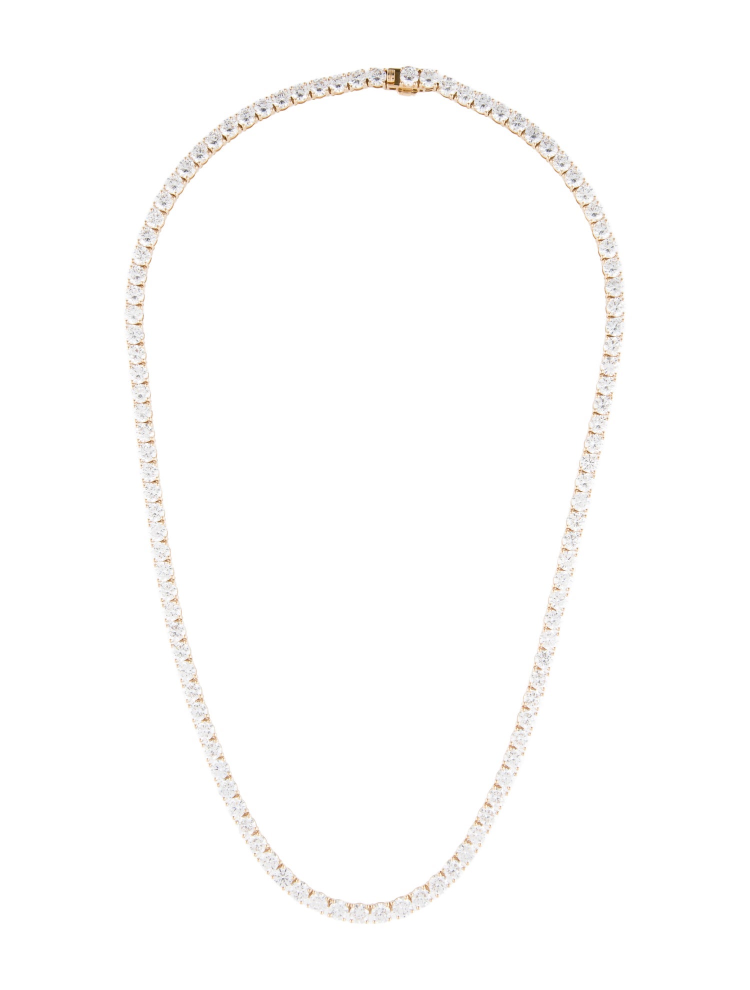Necklace 14K 29.58ctw Lab-Grown Diamond Tennis Necklace