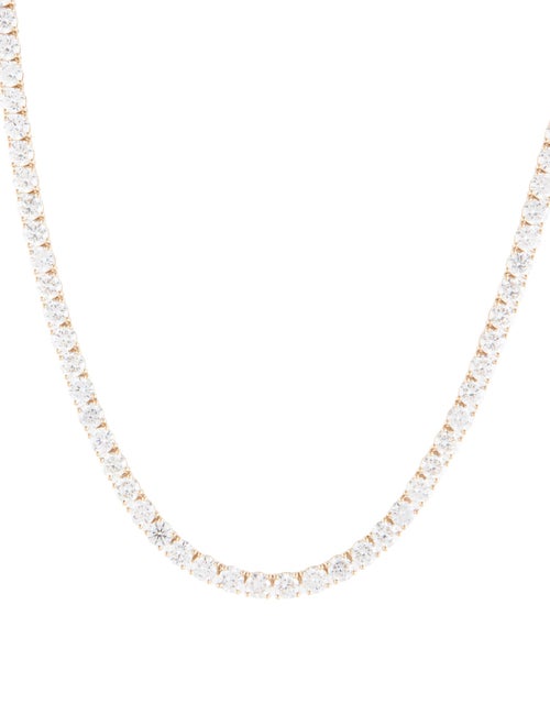 Necklace 14K 29.58ctw Lab-Grown Diamond Tennis Necklace