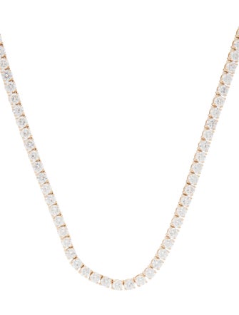 Necklace 14K 22.90ctw Lab-Grown Diamond Tennis Necklace