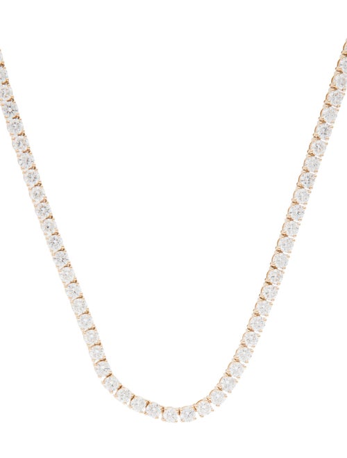Necklace 14K 22.90ctw Lab-Grown Diamond Tennis Necklace